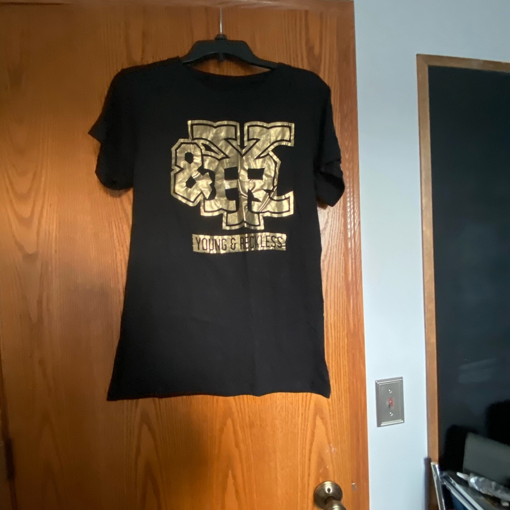 Young & Reckless Gold Reflective Tee